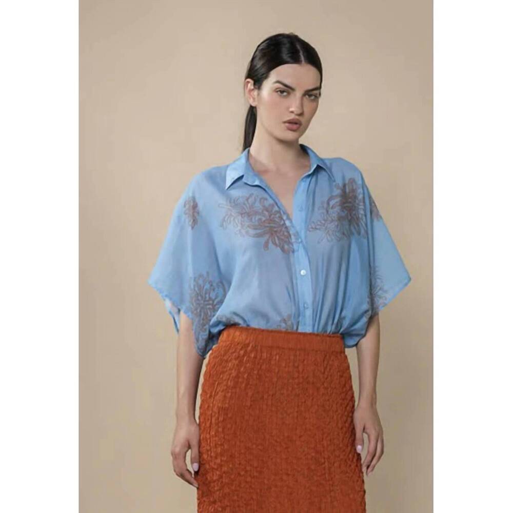 NEW ANONYME miami button shirt in sky